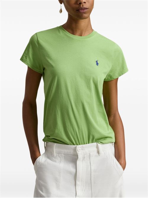 T-shirt donna maniche corte con logo POLO RALPH LAUREN | 211B14605003